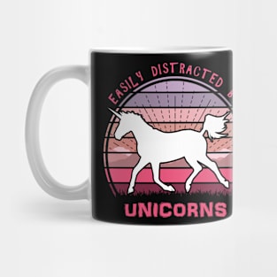 Easily Distracted By Unicorns Mug